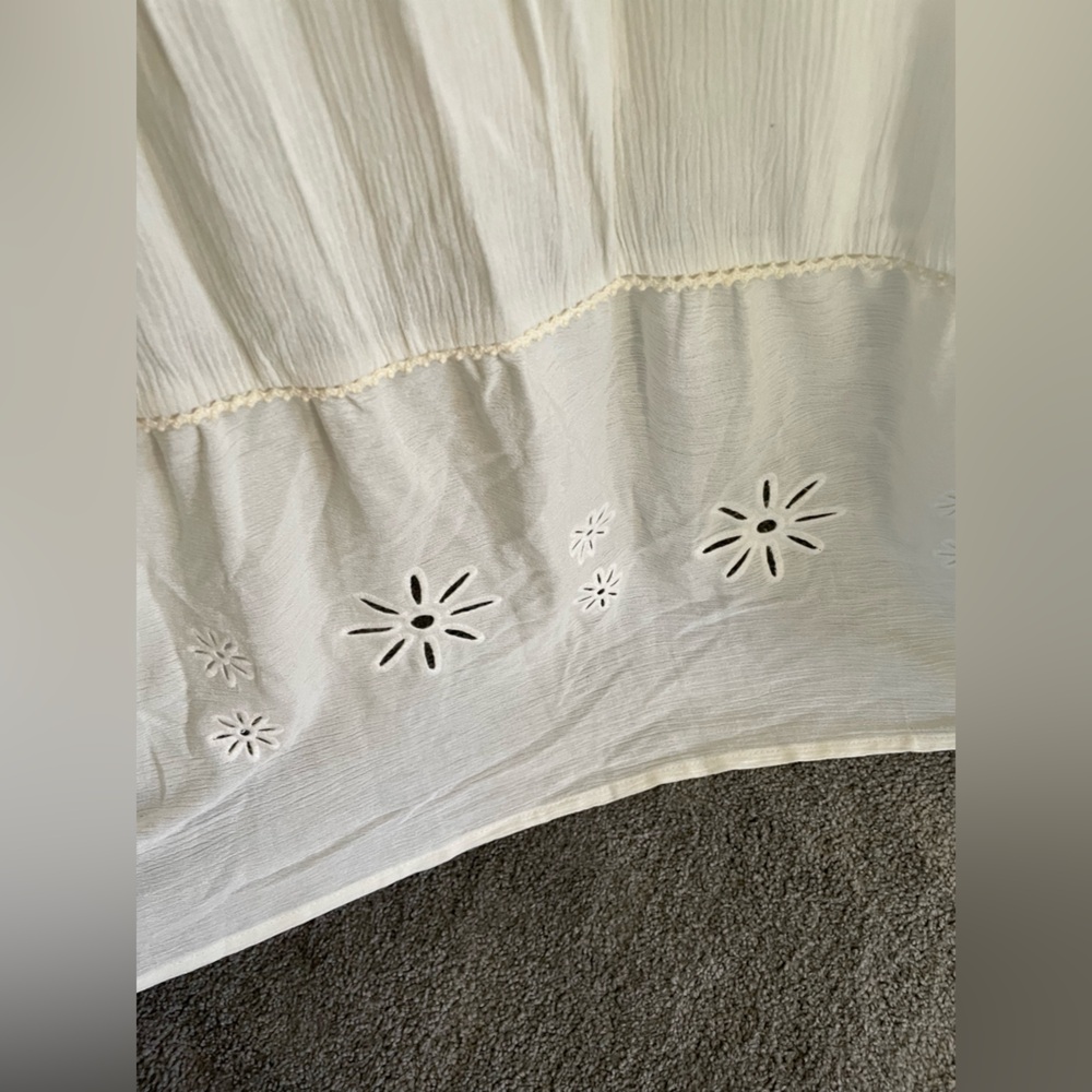 NWT LC Lauren Conrad White Maxi Bohemian Dress Size XL - Picture 7 of 9